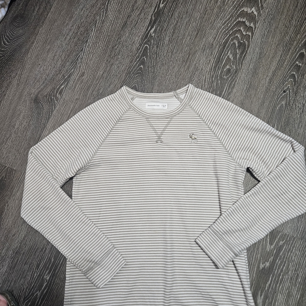 Abercrombie & Fitch Gray Striped Men's Shirt